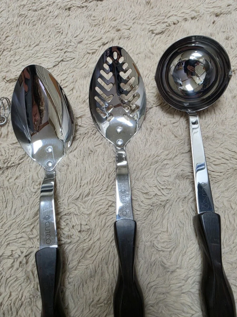 Cutco Black 5 Piece Kitchen Utensil Set with Wooden Block